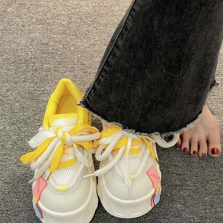 Women's sporty sneakers with playful design and stunning sole Mune Fashion
