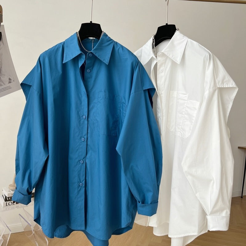 Women Oversized Shirt Blouse Mune Fashion
