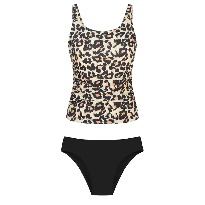 Women's bikini set with floral top and classic bottom Mune Fashion