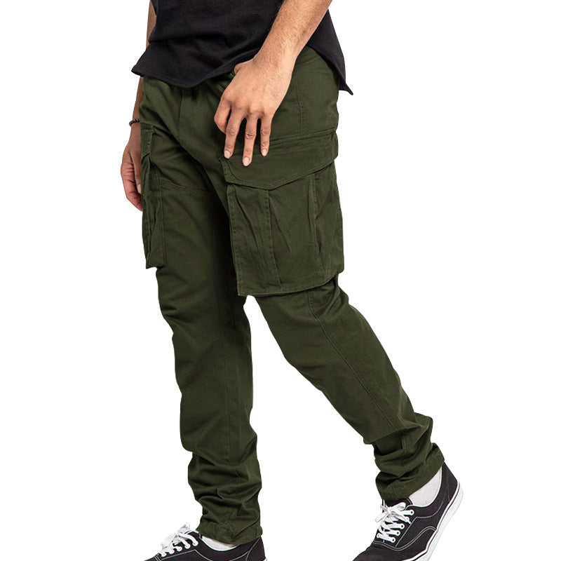 Men's utilitarian cargo pants with extra large flap pockets, tapered leg and reinforced seams Mune Fashion