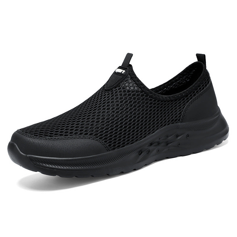 Men's nan lightweight mesh slip-on sneakers with seamless sock entry and reactive wave EVA sole Mune Fashion