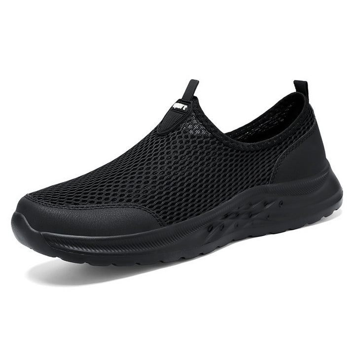 Men's nan lightweight mesh slip-on sneakers with seamless sock entry and reactive wave EVA sole Mune Fashion