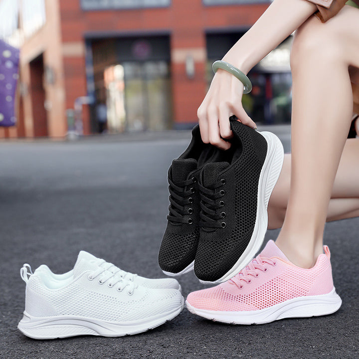 Women’s light knit everyday sneaker with seamless mesh upper material and cushioned comfort insole Mune Fashion