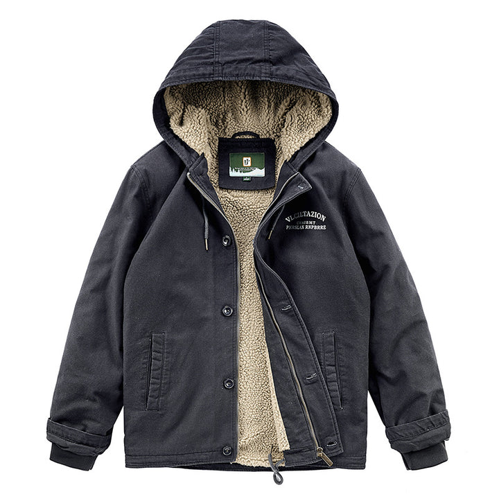 Men's transitional jacket with teddy lining Mune Fashion