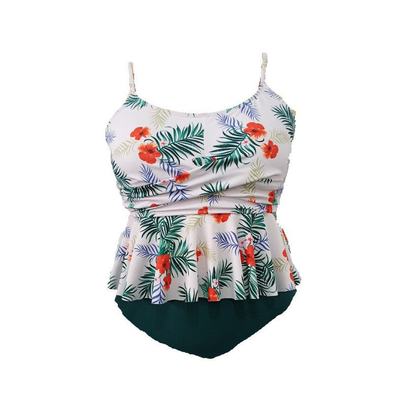 Women's tankini with ruffle design and figure-flattering top Mune Fashion