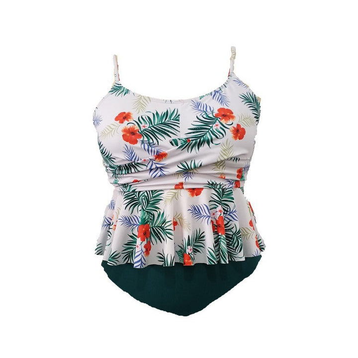 Women's tankini with ruffle design and figure-flattering top Mune Fashion