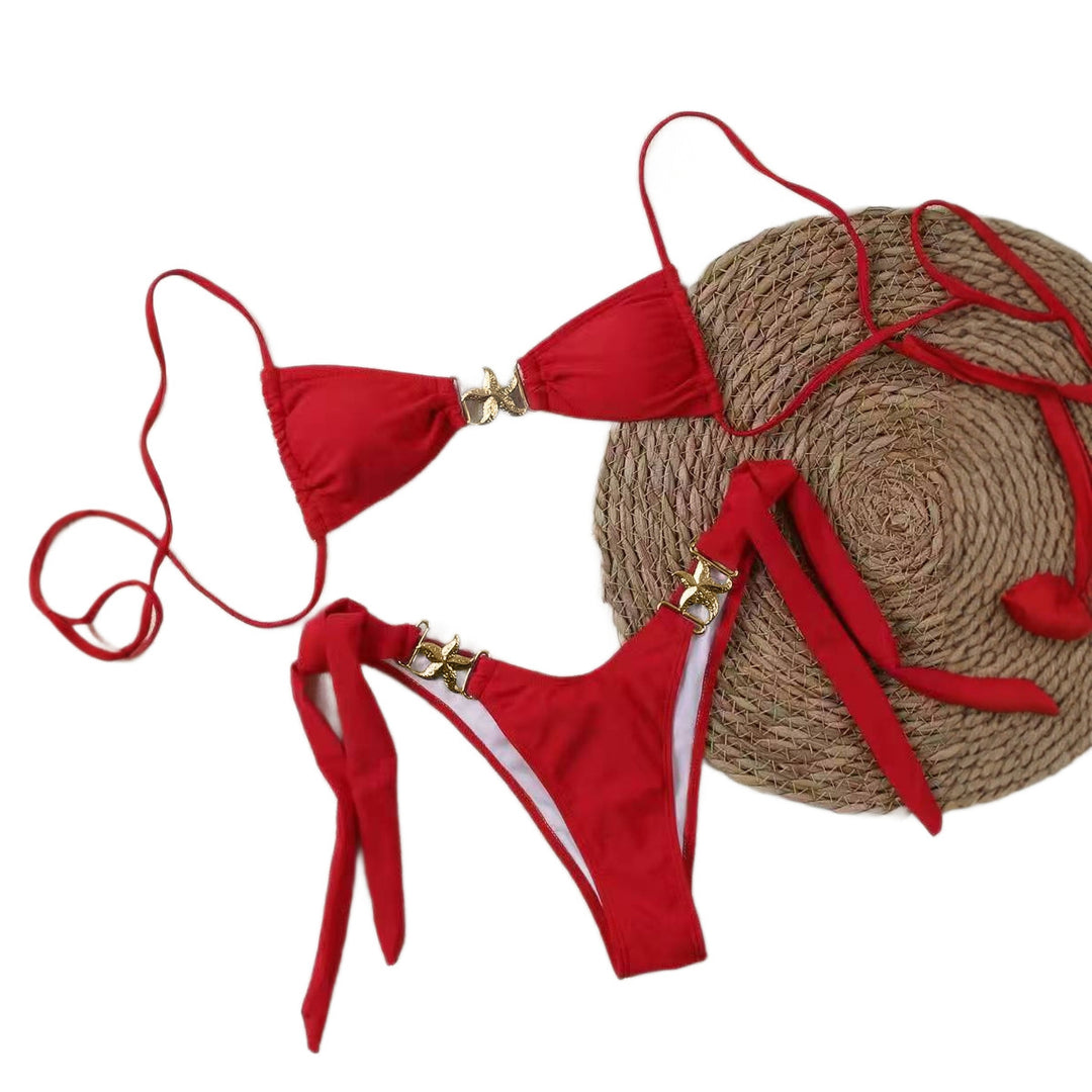 Women's Bikini Set with Elegant Buckles Mune Fashion