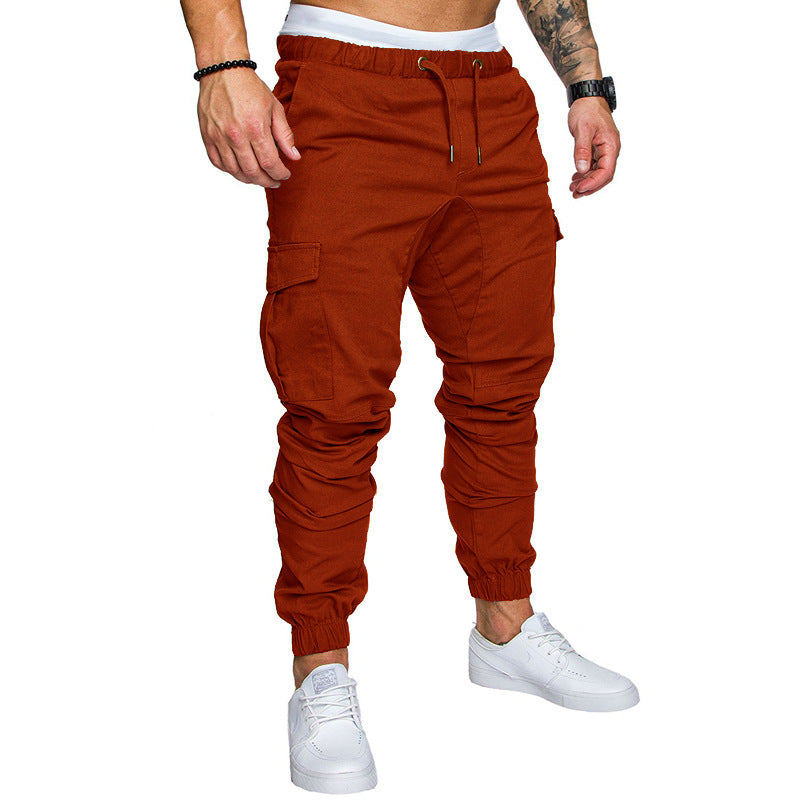 Men's Slim-Fit Cargo Jogger Pants with elastic drawstring, reinforced seams, and multiple pockets Mune Fashion
