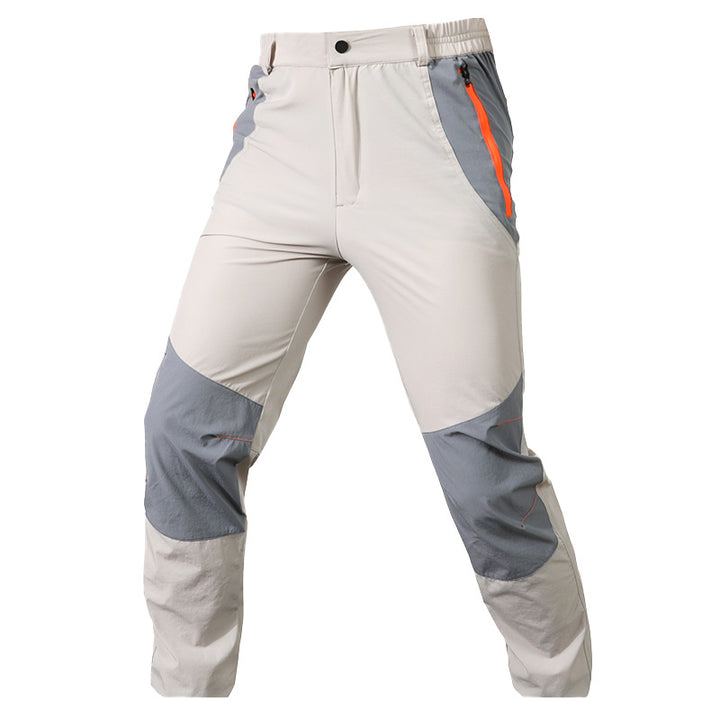 Men's elastic four-way stretch trekking pants with knee reinforcement, comfort waistband and water-repellent coating Mune Fashion