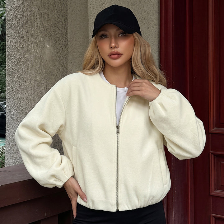 Women Fashionable Oversized Fleece Jacket Mune Fashion