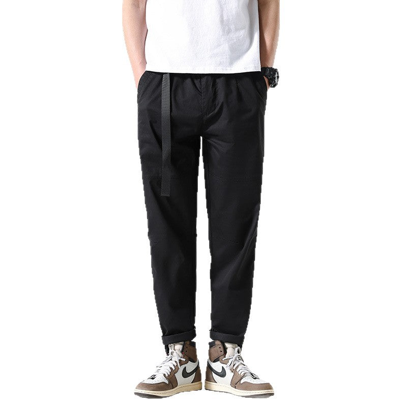 Herren Konisch geschnittene Cargohose mit integriertem Gurtbund und ergonomischen Kniepaneelen Mune Fashion