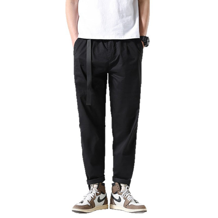Herren Konisch geschnittene Cargohose mit integriertem Gurtbund und ergonomischen Kniepaneelen Mune Fashion