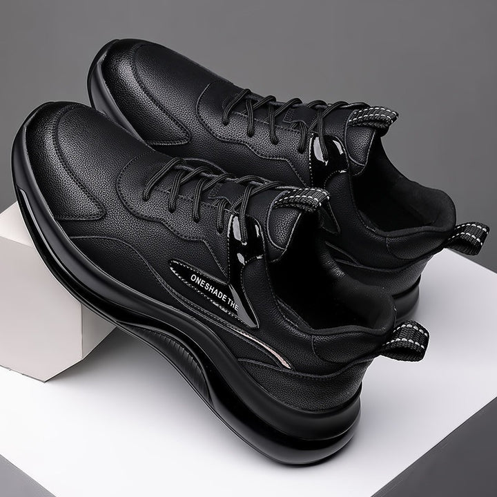 Men's Sporty Leather Sneakers Mune Fashion