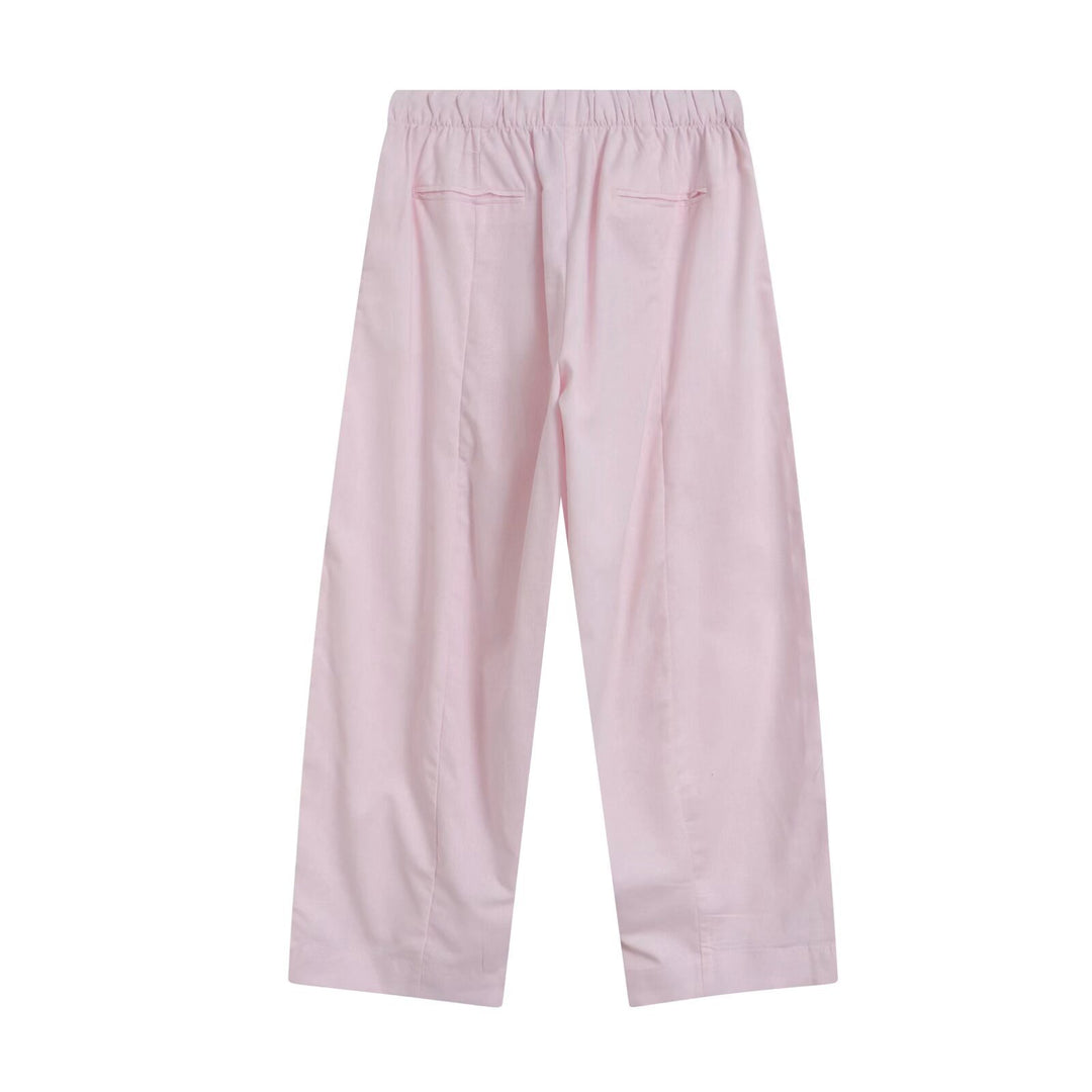 Women's Wide Culotte Pants with Elastic Waist and Straight Hem Mune Fashion