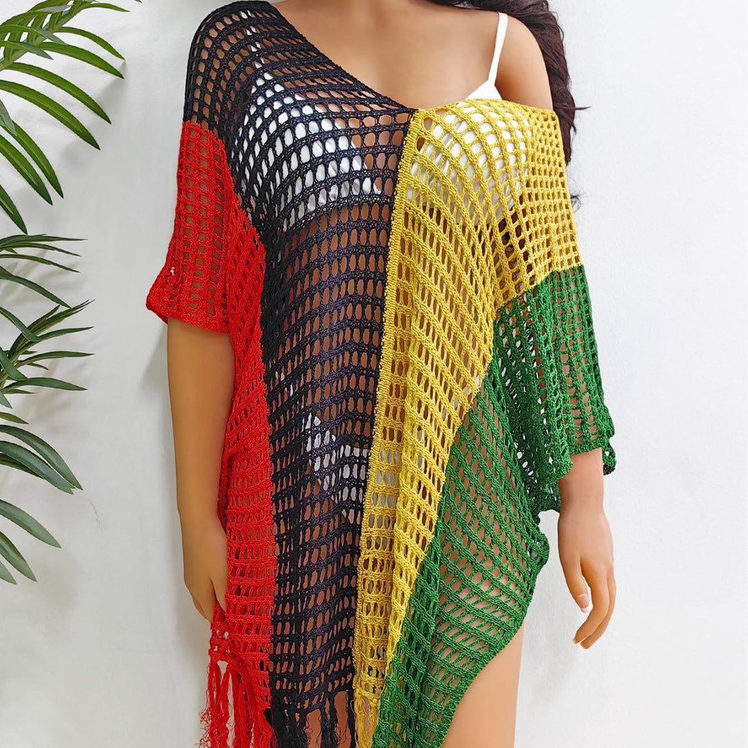 Women's airy-transparent beach poncho Mune Fashion