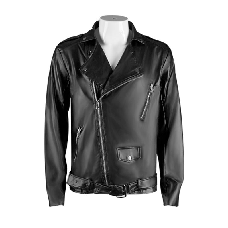 Men's long coat with double-layer shoulder cape, concealed zipper inner lining, and adjustable cuffs