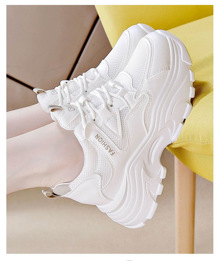Women Sporty Sneakers with Breathable Mesh Upper and Cushioned Sole Mune Fashion