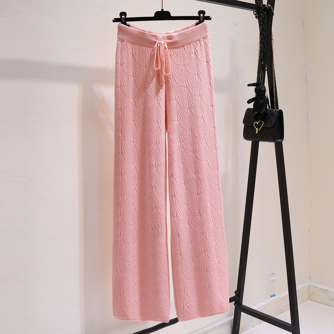 Women Wide and Comfortable Jersey Pants Mune Fashion