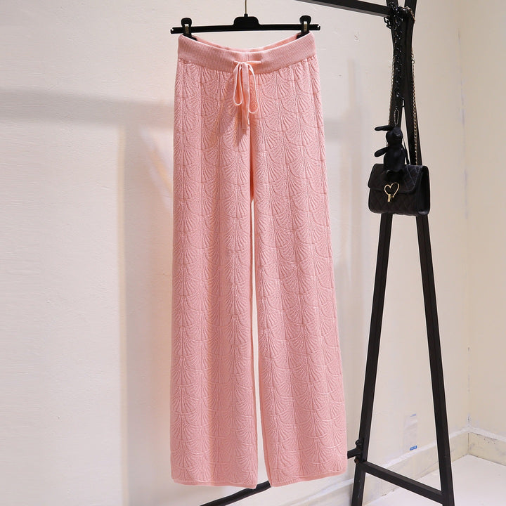 Women Wide and Comfortable Jersey Pants Mune Fashion