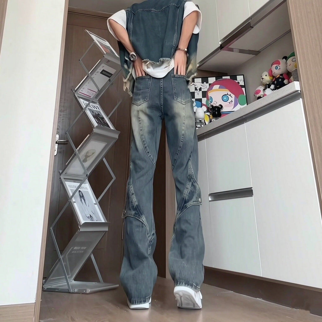 Women Fashionable Relaxed-Fit Jeans Mune Fashion