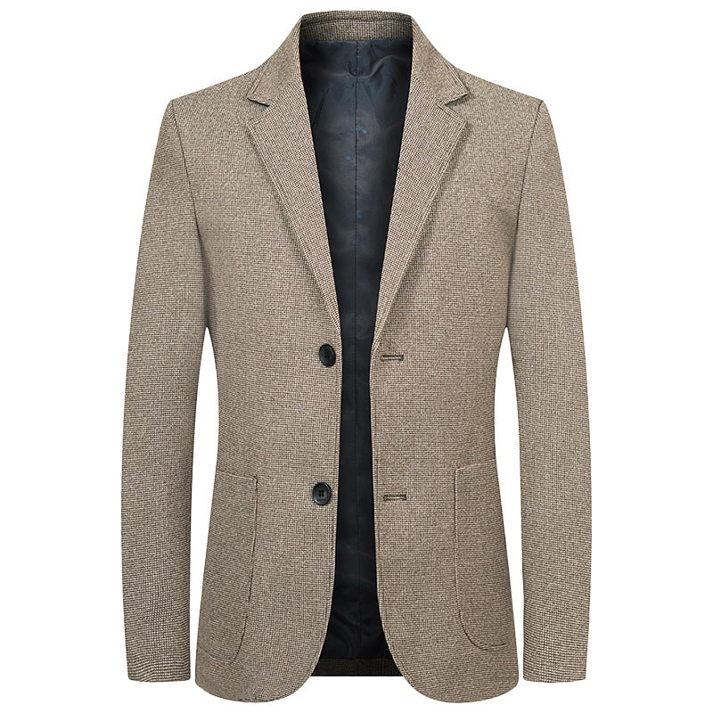 Men's Modern Structured Blazer with Patch Pockets and Half-Lined Interior Mune Fashion