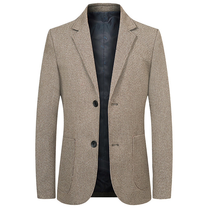 Men's Modern Structured Blazer with Patch Pockets and Half-Lined Interior Mune Fashion