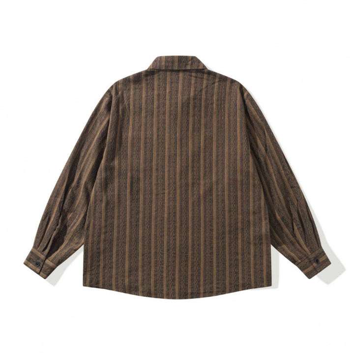Unisex Lockeres Oversize Shirt made of linen blend with fine waffle texture and breast pocket Mune Fashion