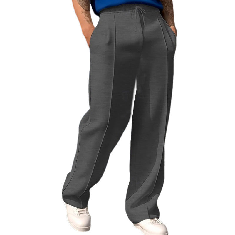Men's Sporty Relaxed Fit Jogging Pants with Elastic Waistband and Side Pockets Mune