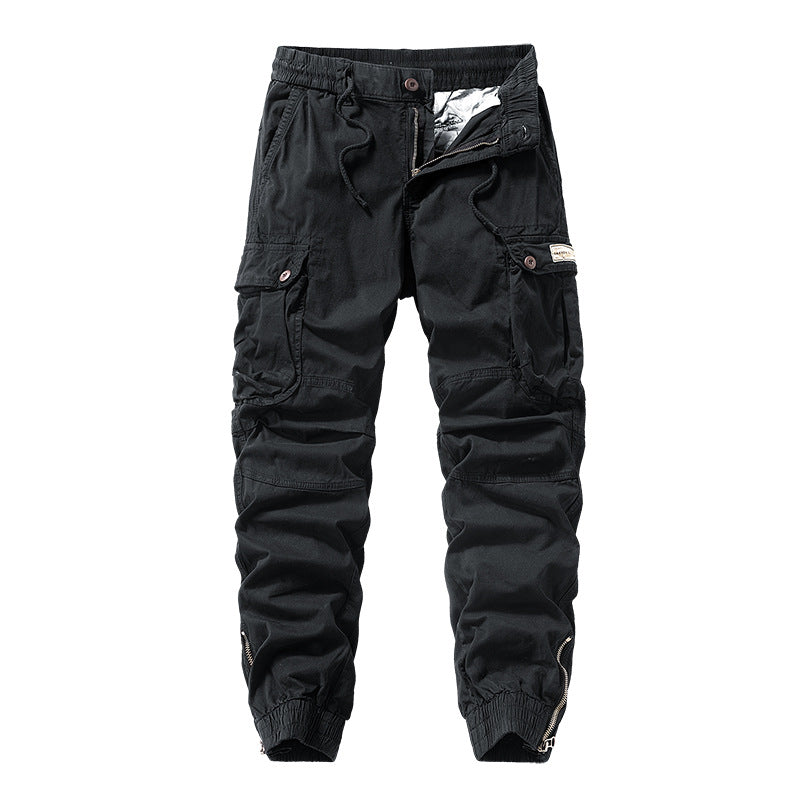 Herren Cargo-Jogginghose im Utility‑Stil mit elastischem Tunnelzugbund und verstärkten Kniepaneelen Mune Fashion