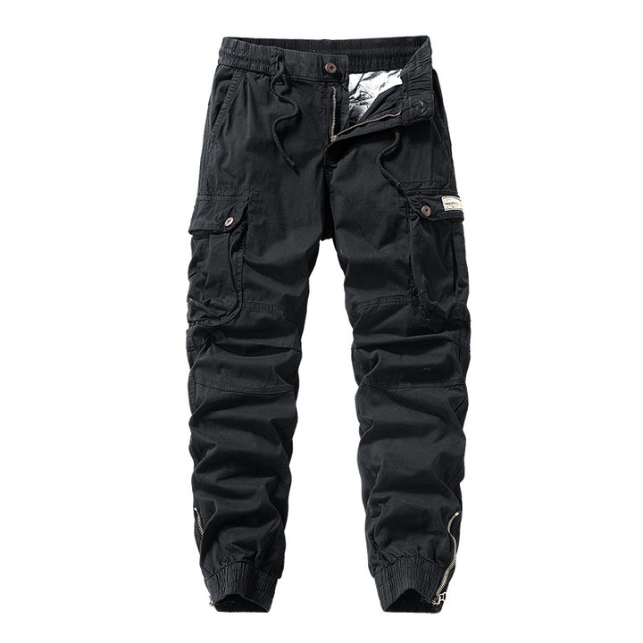 Herren Cargo-Jogginghose im Utility‑Stil mit elastischem Tunnelzugbund und verstärkten Kniepaneelen Mune Fashion