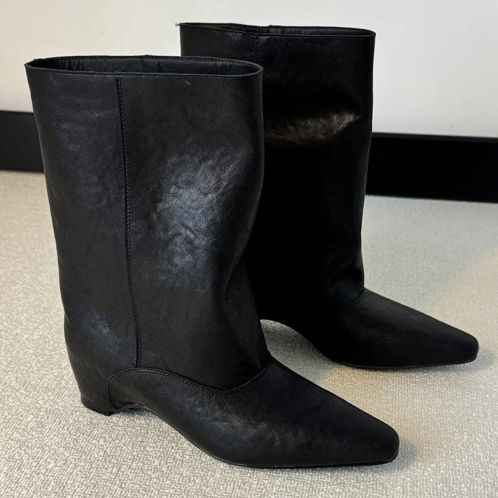Women's Stylish Ankle Boots with Pointed Toe Mune Fashion