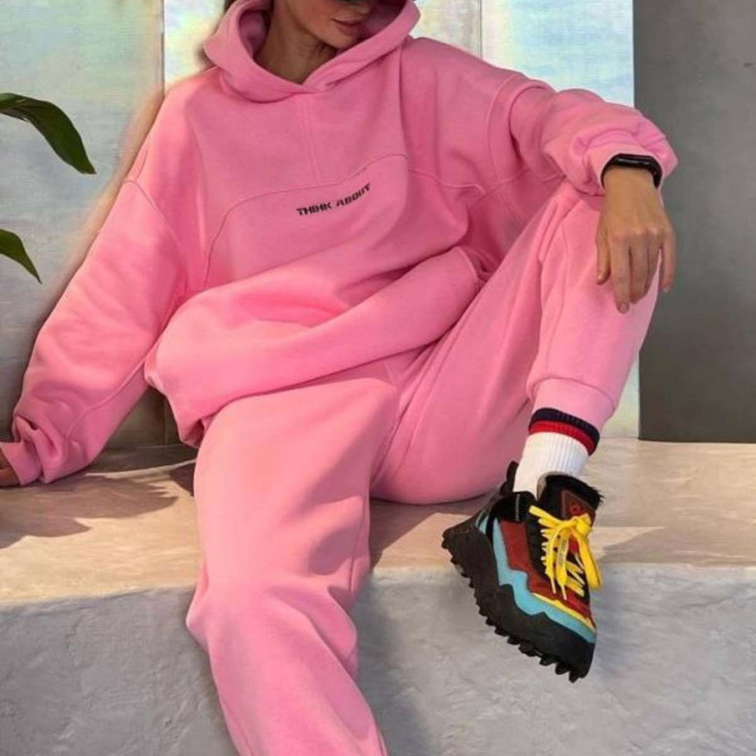 Unisex nan oversized hoodie and high-waisted jogger set Mune Fashion