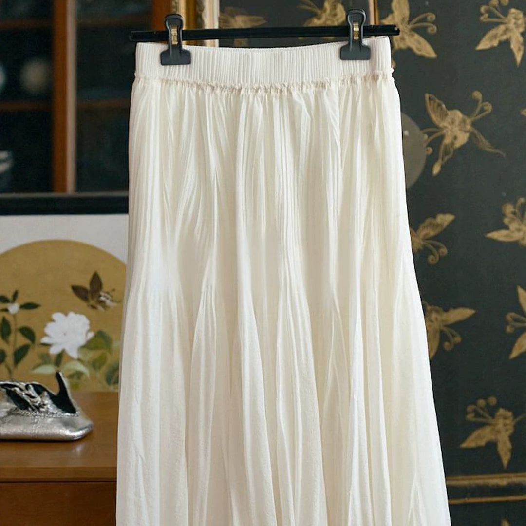 Women Elegant and Flowing Maxi Skirt Mune Fashion