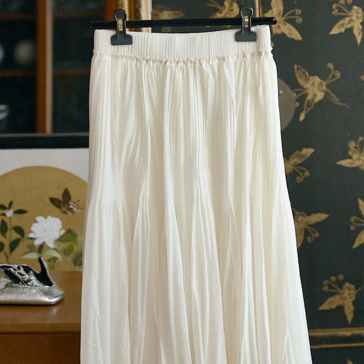 Women Elegant and Flowing Maxi Skirt Mune Fashion