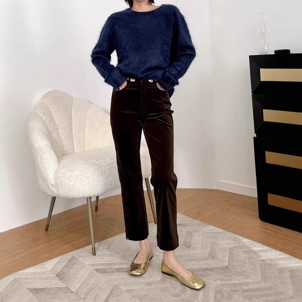 Women's Soft Mohair Sweater with Loose Fit Mune Fashion