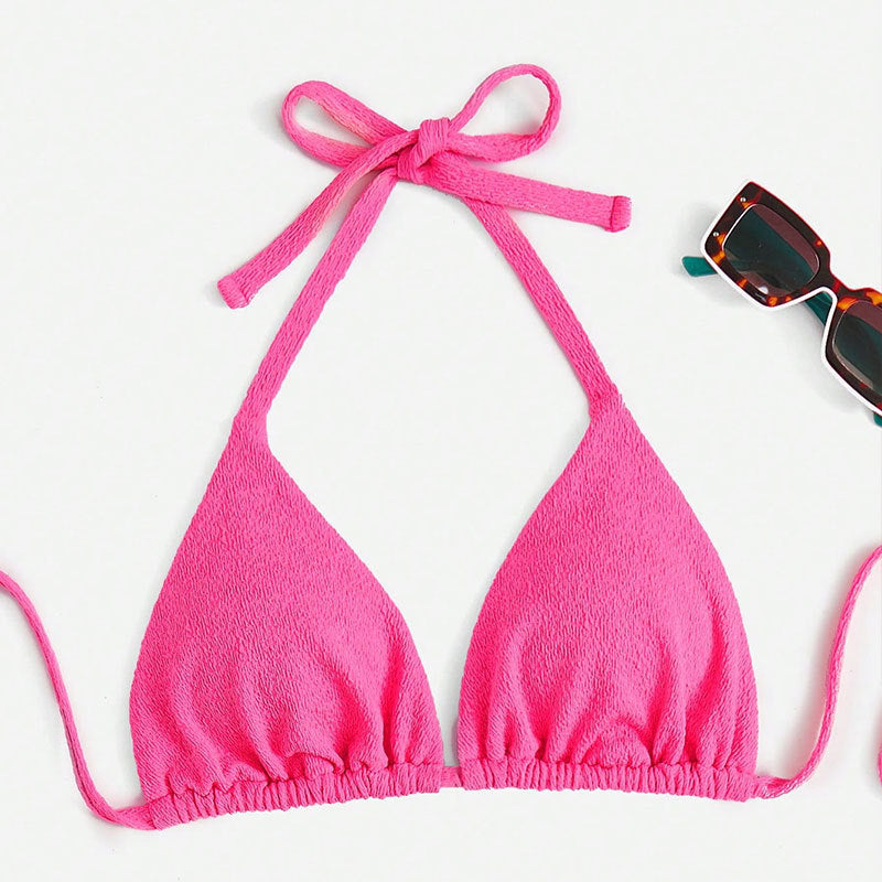Women Triangle Bikini Top with Adjustable Straps Mune Fashion