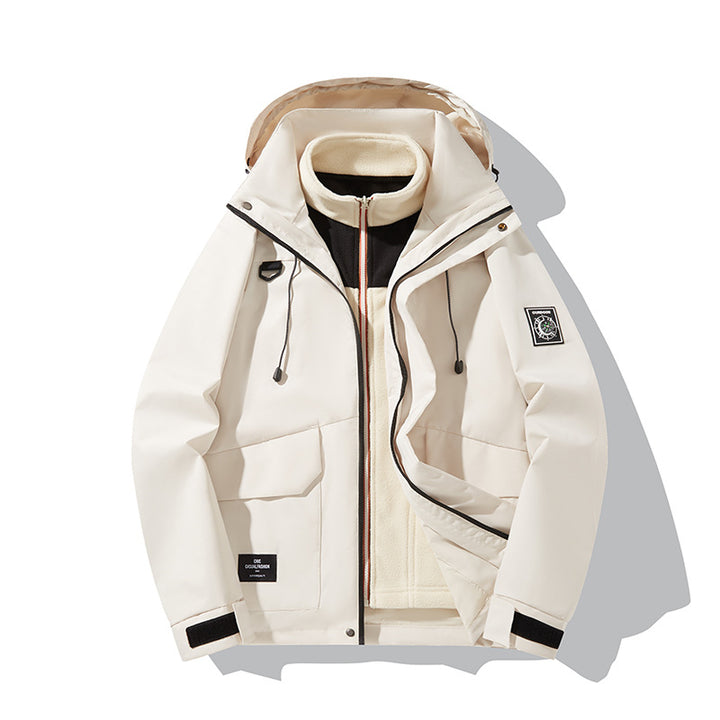 Men's Waterproof Outdoor Jacket with Hood Mune Fashion