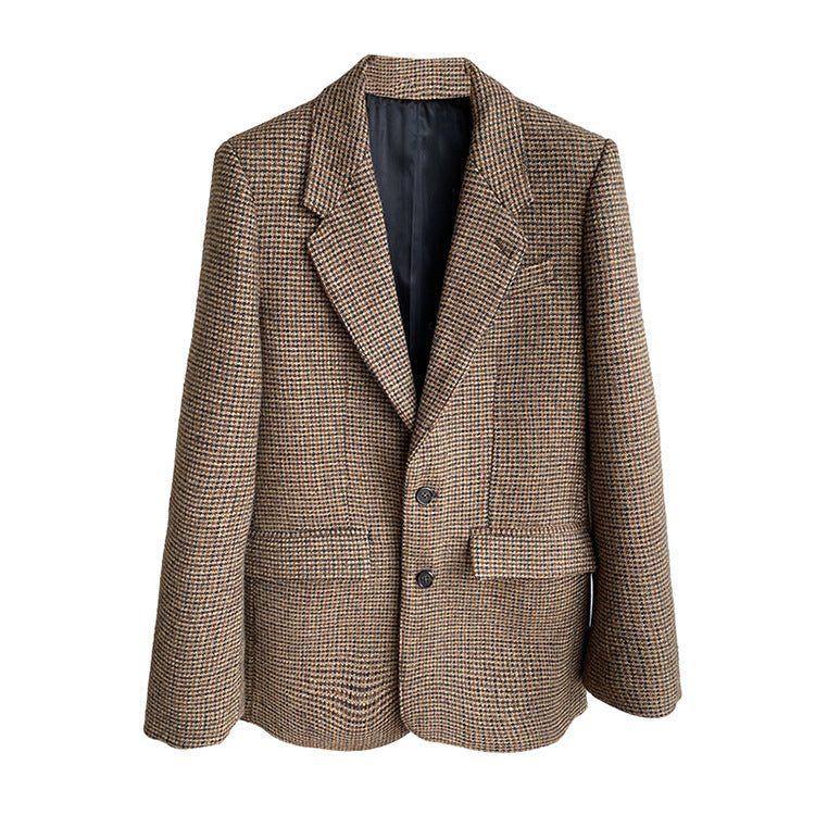 Women Classic Tweed Blazer Mune Fashion