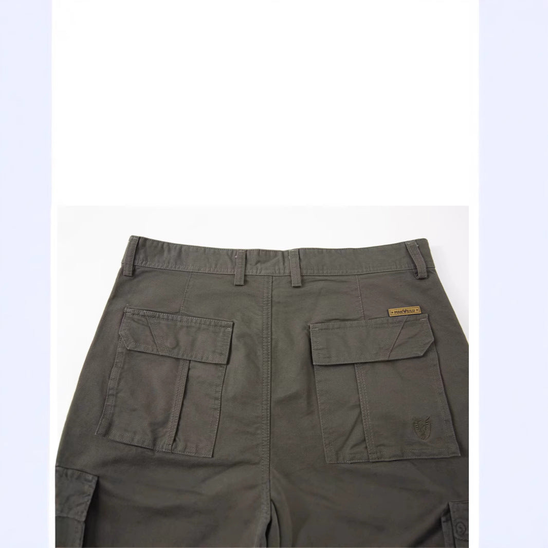 Men's cargo pants with multiple flap pockets and sturdy cotton blend Mune Fashion