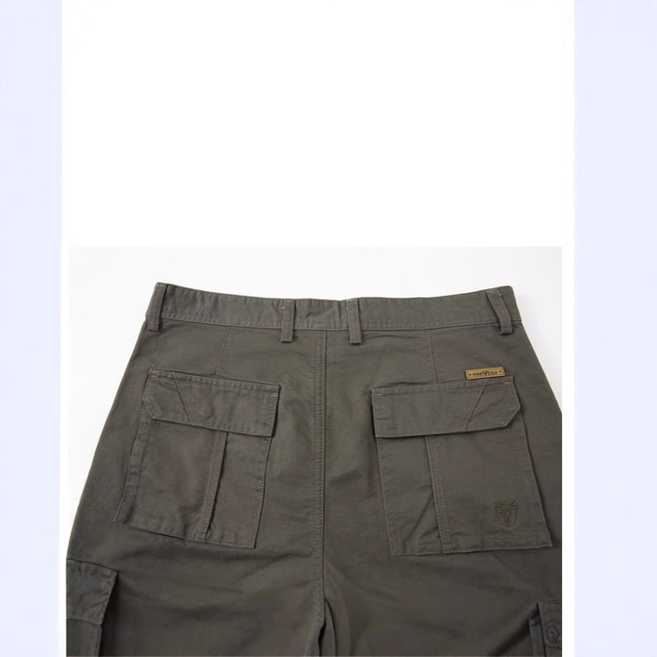 Men's cargo pants with multiple flap pockets and sturdy cotton blend Mune Fashion