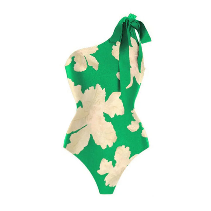 Women's swimsuit with voluminous wing sleeves and matching wrap skirt Mune Fashion