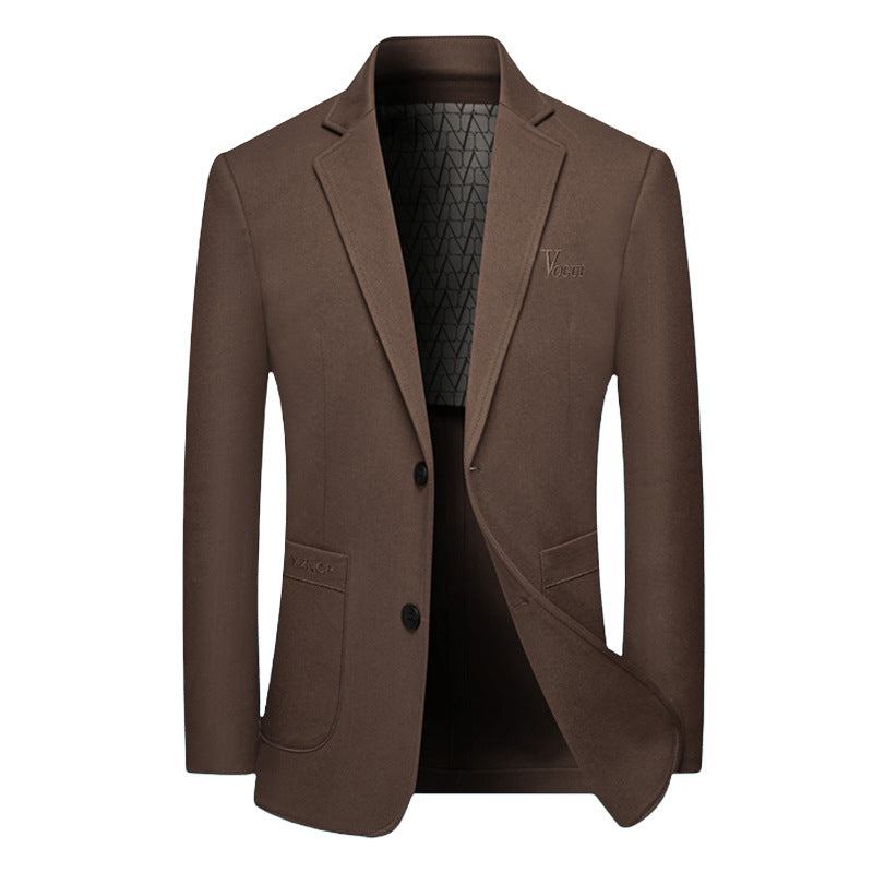 Men's Modern Single-Breasted City Blazer with Patch Pockets and Light Half Lining Mune Fashion
