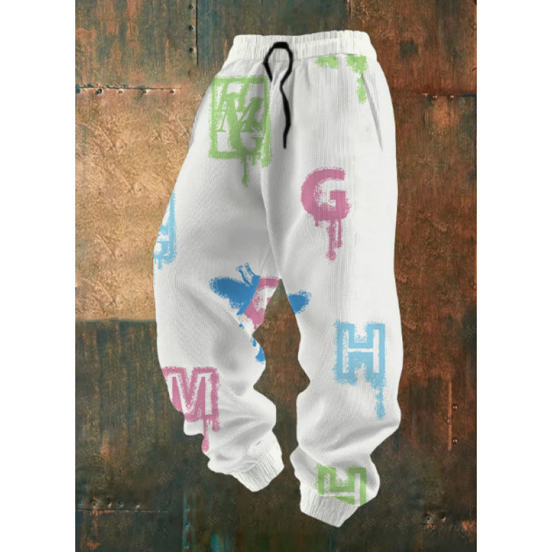 Women's Comfortable Leisure Pants with Creative Print Mune Fashion