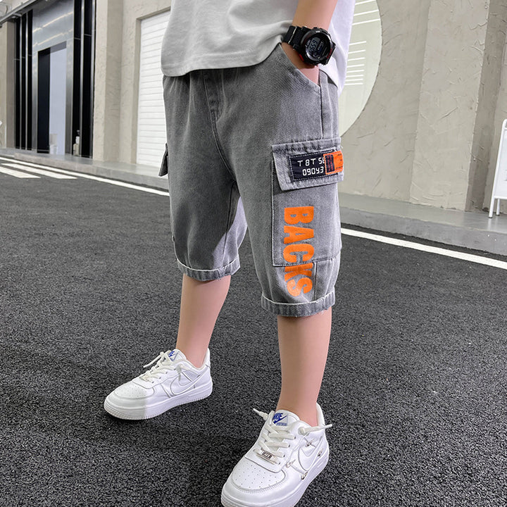 Boys practical cargo shorts with deep pockets Mune Fashion