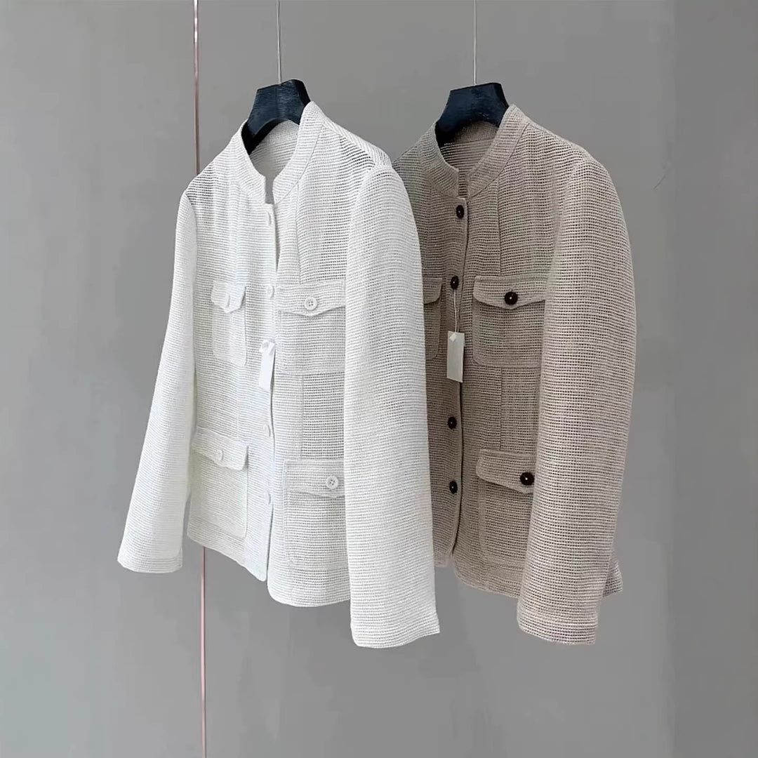 Ladies Fashionable Summer Jacket made of Lightweight Fabric Mune Fashion