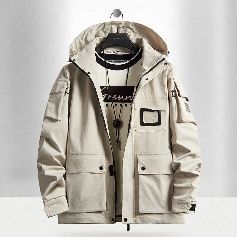 Men's Urban Tech Parka with hood, multifunctional pockets and thermal insulation Mune Fashion