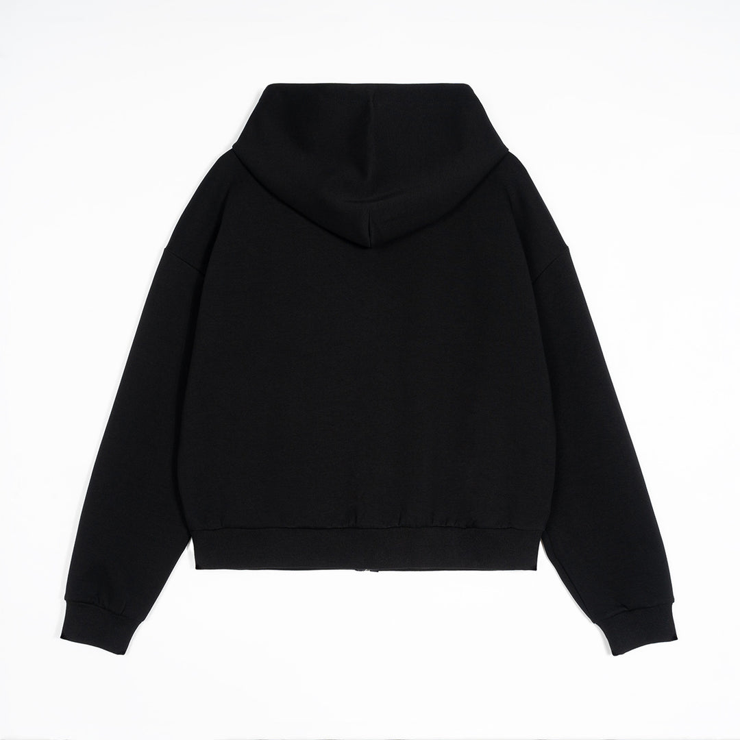 Unisex Boxy Hooded Jacket in Cropped Cut with Elastic Hem Mune Fashion