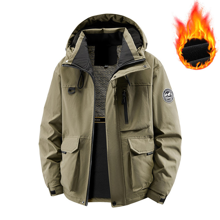 Men's Technical Thermal Parka with Microfleece Lining and Utility Pockets Mune Fashion