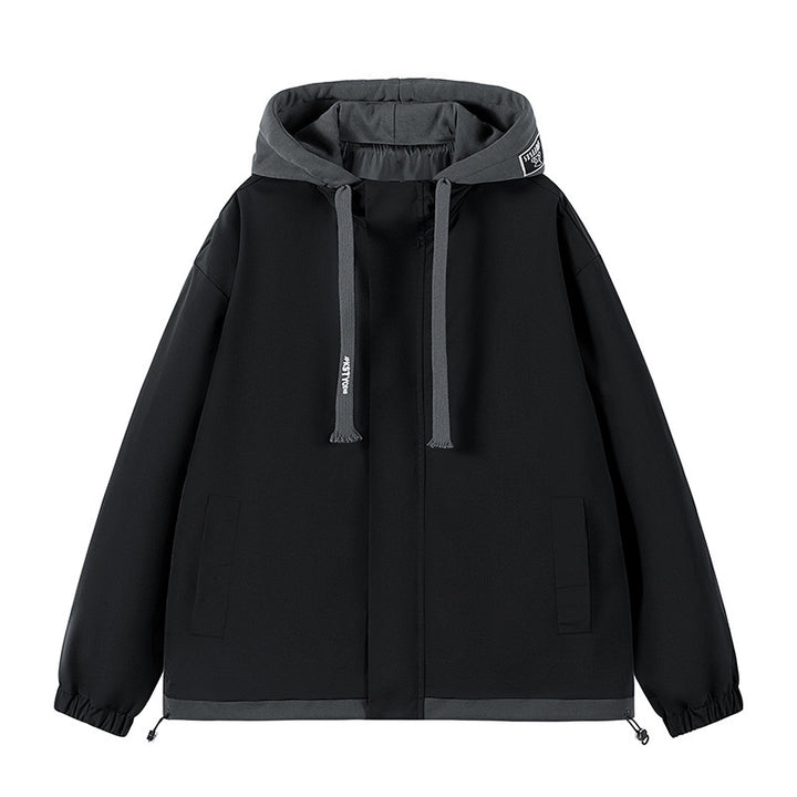 Men's two-layer softshell overlay jacket with hood, wind and water repellent membrane and adjustable hem Mune Fashion