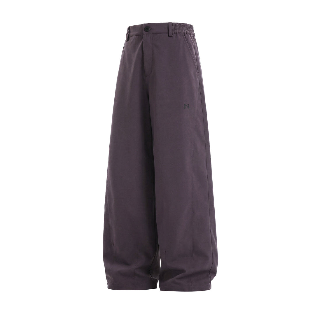 Women's Extra Wide Palazzo Trousers with Half-Elastic Waistband and Wide Leg Mune Fashion